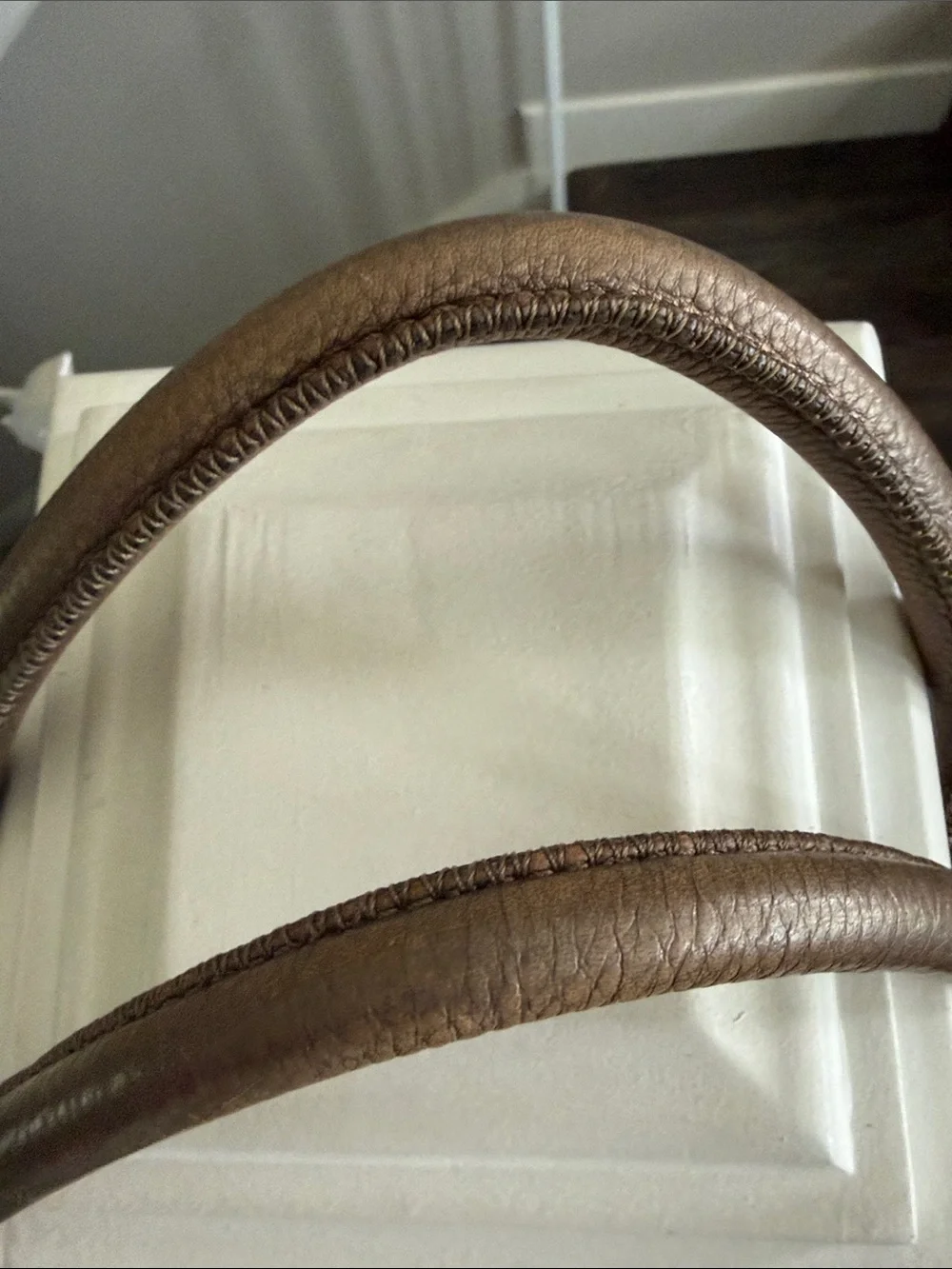 Michael Kors Brown Logo Drawstring Shoulder Bag with Tassel Charm